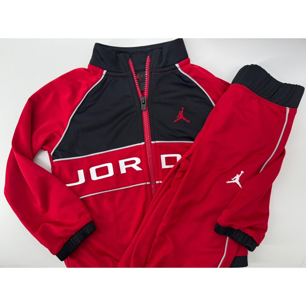 Nike Jordan Jumpman Boys Full Zip Jacket & Pants Set 2T NEW Gym Red